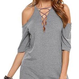 Women's Lace Up Top